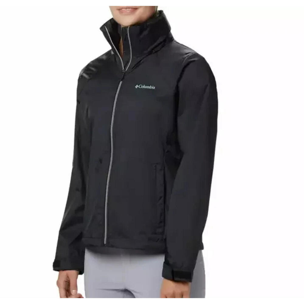 Columbia Women's Switchback III Rain Windbreaker Jacket Black WL0127-01 Size XS